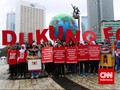 Minggu Pagi Penuh Aksi di Bundaran HI