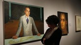 Sekalipun dikenal sebagai muralis, Diego Rivera juga melukis di atas kanvas menggunakan cat minyak. Salah satunya, lukisan Edsel B. Ford, putra tunggal Henry Ford dan mantan petinggi Ford Motor Company. (REUTERS/Rebecca Cook)