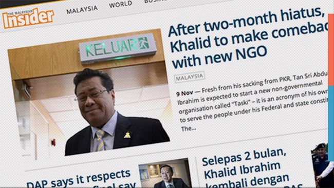 Tiga Wartawan Malaysian Insider Ditahan Polisi