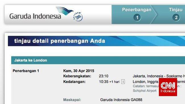 Garuda Berencana Jual Tiket  Internasional  dalam Rupiah