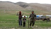 PKK bergabung dengan pertempuran melawan ISIS pada tahun 2014 di utara Suriah dan wilayah Kurdistan di Irak dengan menurunkan 600 tentara. (Reuters/Asmaa Waguih)