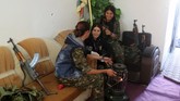 PKK bergabung dengan pertempuran melawan ISIS pada tahun 2014 di utara Suriah dan wilayah Kurdistan di Irak dengan menurunkan 600 tentara. (Reuters/Asmaa Waguih)
