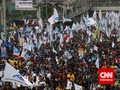 Peringatan May Day, 150 Ribu Buruh 'Kepung' Istana Merdeka