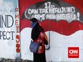 Kolaborasi 'Hitam Putih' Artis Mural Mancanegara