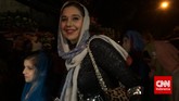 Ayu Azhari tampak menghadiri resepsi Gibran-Selvi, Kamis (11/6) malam.