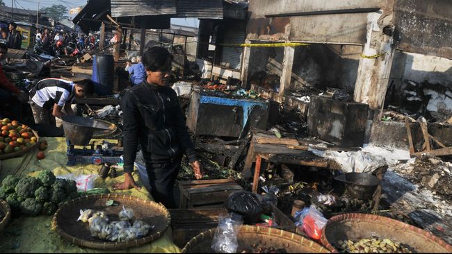 Pasar Induk Gedebage Bandung Kebakaran