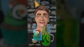 Kue buatan Lara Clarke ini menggambarkan Harry yang terkejut karena katak hijau yang muncul dari gelas. (Dok. Akun Facebook Birthday Mischief Managed).