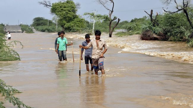 Sebanyak 1,5 Juta Warga Terkena Dampak Banjir di India