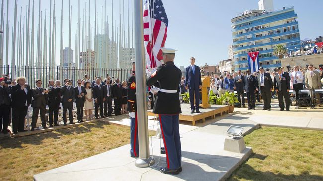 Bendera Amerika Akhirnya Berkibar di Havana
