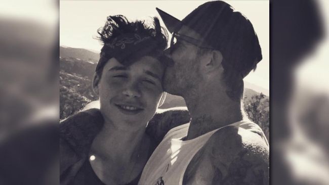 Kencan Pertama Brooklyn Ditunggui David Beckham