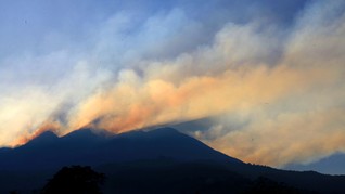 Jalur Pendakian Puncak Gunung Lawu Ditutup Akibat Kebakaran