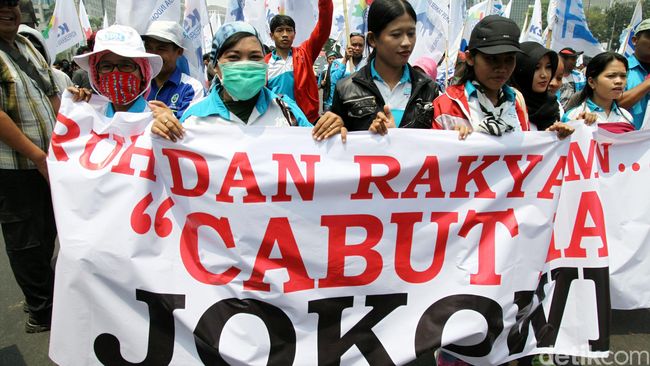 Demo Buruh di Depan Istana Dijaga 4.700 Personel Gabungan