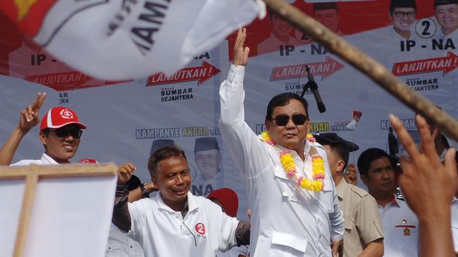 Prabowo Didukung untuk Maju Lagi Jadi Capres