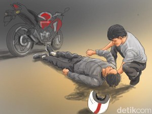 2 Pemotor Terkapar Usai Tabrakan di Jalan Poros Torobulu Konawe Selatan