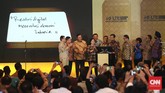 Rudiantara berharap, di 2019 Indonesia bisa menuju posisi nomor dua di bidang ICT. Foto: CNN Indonesia/Safir Makki