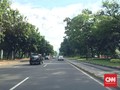 Volume Kendaraan Turun di Jalan Jendral Sudirman Imbas Corona