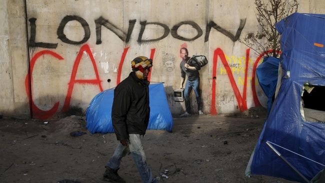 Runtuhnya Bintang Uni Eropa di Tangan Banksy