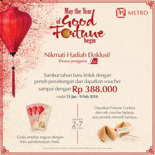 Metro Department Store Hadirkan Program Lucky Angpao Metro Department Store Hadirkan Program Lucky Angpao