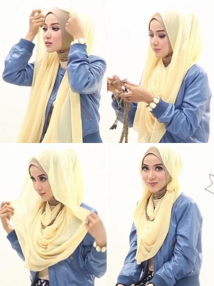 Kreasi Jilbab Minim Jarum Ala Juara Favorit Hijab Hunt 