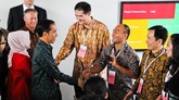 Presiden Jokowi juga menyempatkan bertemu dengan karyawan asal Indonesia yang bekerja di Google Pusat (Google Indonesia)