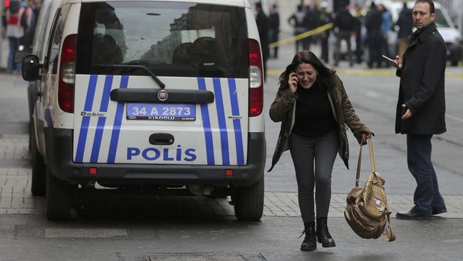 Bom Bunuh Diri di Jantung Kota Istanbul Tewaskan Empat Orang
