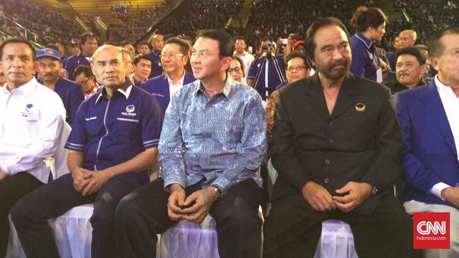 Ahok Hadiri Acara Konsolidasi Pengurus Partai NasDem