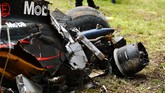 Tapi Alonso keluar dari kecelakaan ini dengan kondisi baik-baik saja. Ia telah dinyatakan tim medis tidak mengalami gegar otak atau masalah lainnya. (Robert Cianflone/Getty Images)