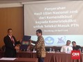 Mendikbud Serahkan Hasil UN ke Kemristekdikti