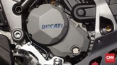 Ducati Multistrada 1200 Enduro dibekali mesin mesin Ducati Testastretta DVT 1198,4 cc empat silinder dengan sistem pendingin cairan. Foto: CNN Indonesia/Aqmal Maulana