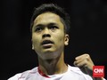 Anthony Ginting Kalahkan 4 Juara Dunia di China Terbuka 2018