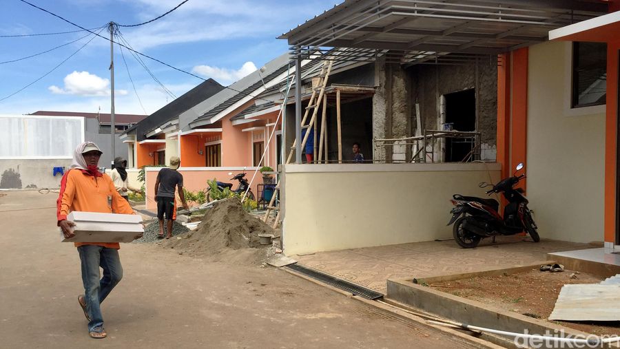 Ilustrasi Perumahan, KPR, kredit rumah, rumah kecil, cluster