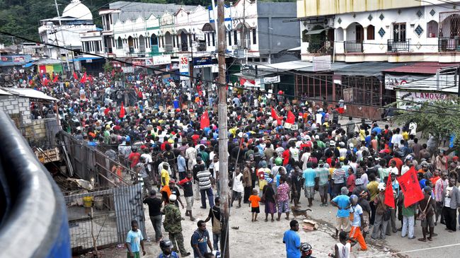 KNPB: Aparat Tangkap 132 Orang Papua Saat Peringati Hari HAM