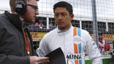 Sayang, pada sesi kualifikasi, Rio Haryanto terpuruk. Dia menduduki posisi buncit, terpaut4,240 detik dari catatan waktu pebalap yang meraih pole position, Lewis Hamilton. (Dok. Manor Grand Prix Racing Ltd)