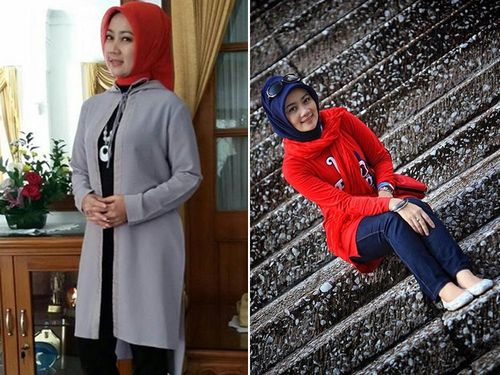 Foto Gaya Hijab  Simpel Istri  Walikota Bandung Ridwan  