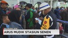 Pemudik di Stasiun Senen Meningkat