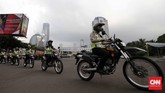 Personel yang dikerahkan mencapai 6.984 orang. Pengamanan ketat ini juga terkait dengan adanya aksi teror di Solo, Jawa Tengah. (CNN Indonesia/Safir Makki)