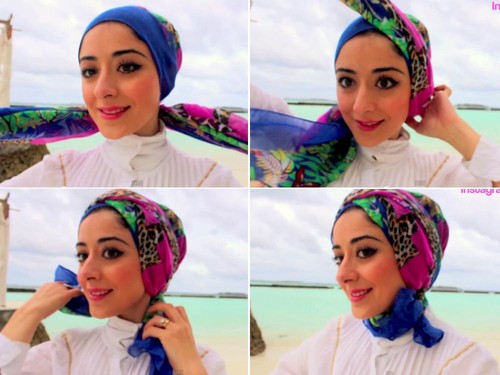  Tutorial Hijab Turban untuk Liburan ke Pantai 