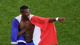 Bersama tim nasional Perancis, Pogba melaju hingga ke final Piala Eropa 2016. Ia bermain sangat apik di semifinal ketika mengalahkan Jerman. (Laurence Griffiths/Getty Images)