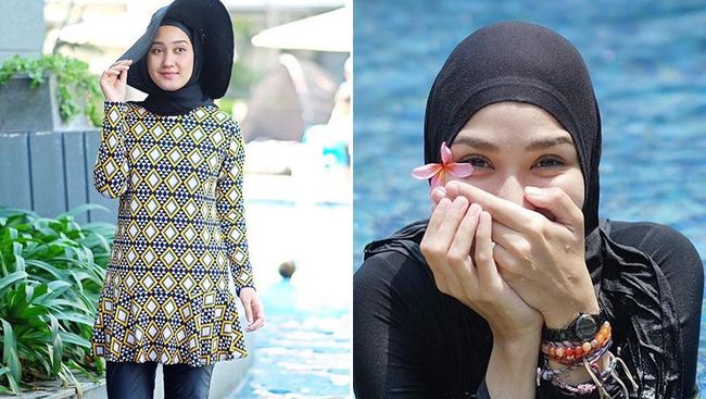 Foto: Inspirasi Baju Renang Hijabers dari Dian Pelangi 