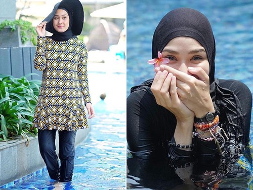 Foto Inspirasi Baju  Renang  Hijabers dari  Dian Pelangi 