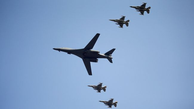 Pengebom B-1B AS Terbang Lintasi Semenanjung Korea