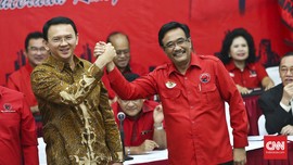 Potret Sumringah Ahok-Djarot Dipinang PDIP