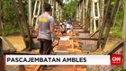 Warga Pangandaran Swadaya Bangun Jembatan Darurat