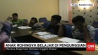 Anak Rohingya Belajar di Pengungsian