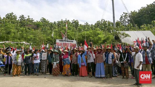 Gagal Bertemu Ganjar, Warga Kendeng Berdemo Mendirikan Tenda