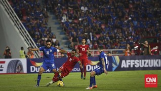 Timnas Indonesia Tak Pernah Menang di Markas Thailand