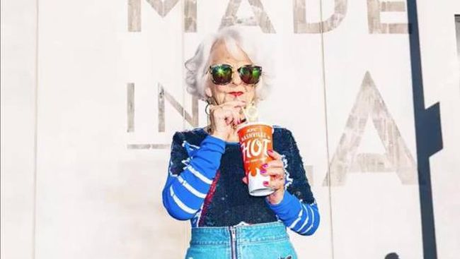 Baddie Winkle, Nenek 88 Tahun Bintang Iklan Kosmetik Urban 