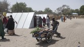 Perempuan dan anak-anak di negeri ini jadi pihak yang paling menderita dalam krisis kemanusiaan akibat pemberontakan Boko Haram. (AFP PHOTO / FLORIAN PLAUCHEUR)