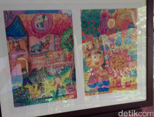 Gambar Guru Potensial Dudi Maryadji Lukisan Krayon Karya 