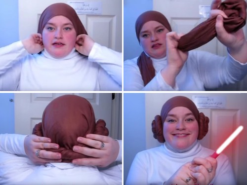 Tutorial Hijab Terinspirasi Gaya Putri Leia di Star Wars Tutorial Hijab Terinspirasi Gaya Putri Leia di Star Wars